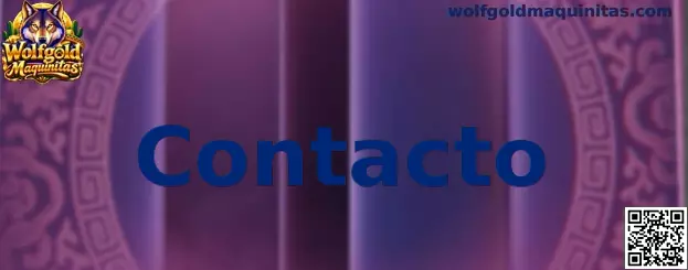 Página de contacto de Wolfgold Maquinitas