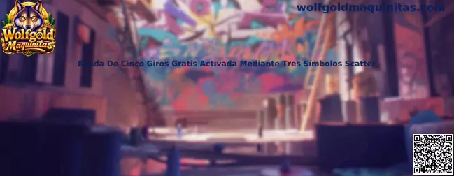 Ronda de cinco giros gratis activada mediante tres símbolos Scatter en Wolfgold Maquinitas