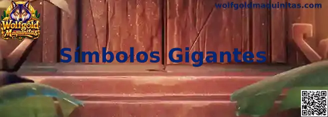 Ejemplo visual de los Símbolos Gigantes en los carretes centrales de Wolfgold Maquinitas