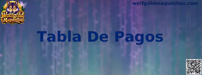 Referencia visual de la Tabla De Pagos de Wolfgold Maquinitas