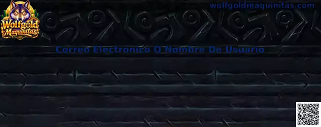 Campo de acceso para correo electrónico o nombre de usuario en Wolfgold Maquinitas